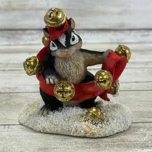 Charming Tails Figurine ~ Jingle Bells Figurine ~ Fitz and Floyd